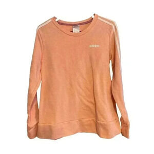 ADIDAS SIZE SMALL SWEATSHIRT IN PEACH COLOR